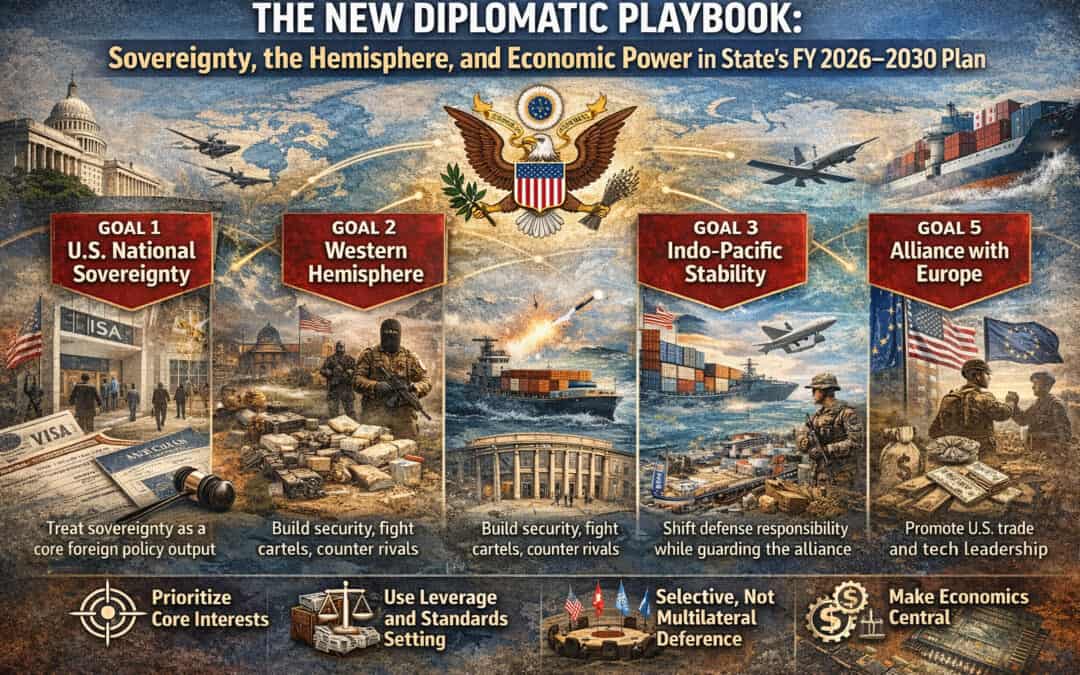The New Diplomatic Playbook: Sovereignty, the Hemisphere, and Economic Power in State’s FY 2026–2030 Plan