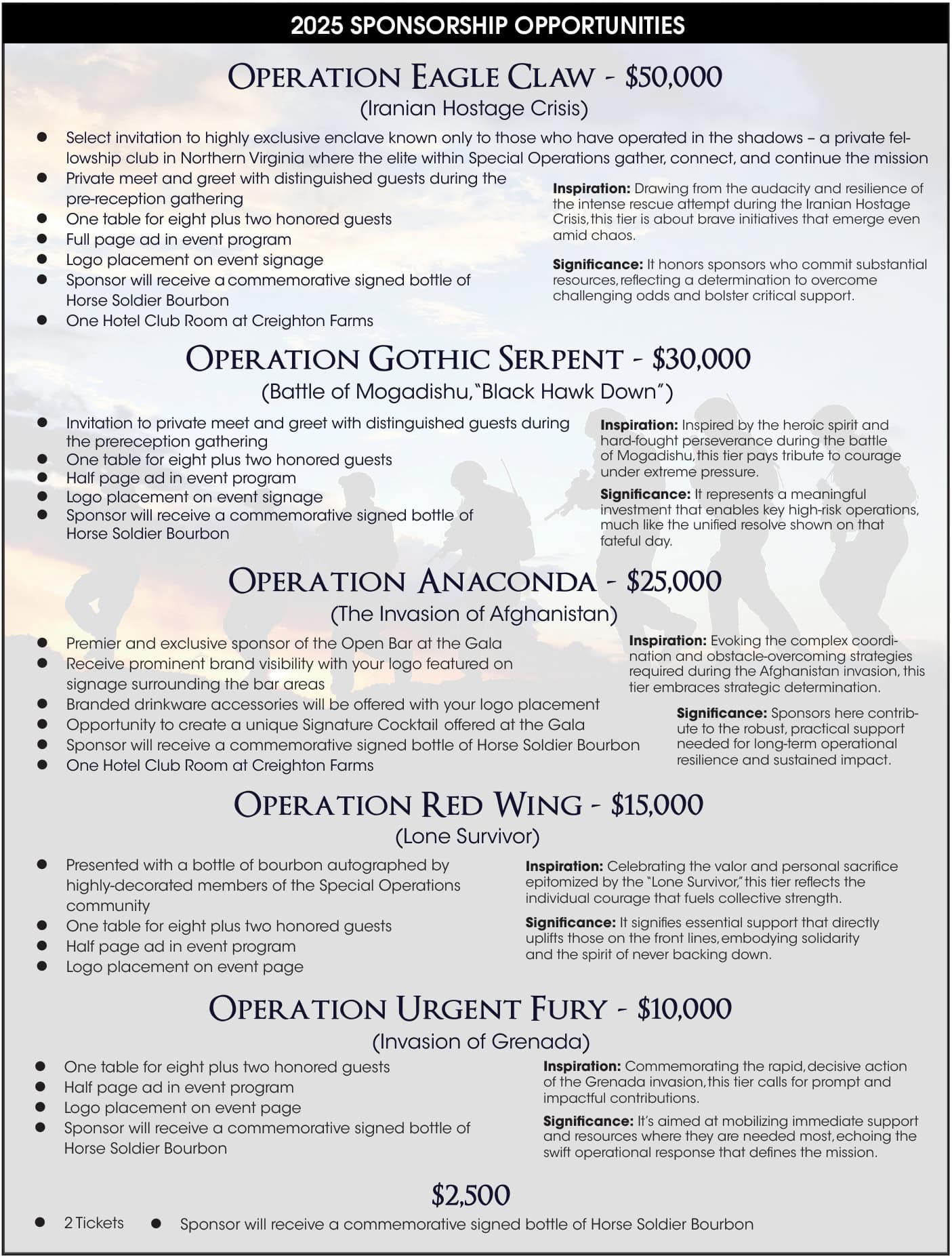 Sponsorship Opportunities page 2